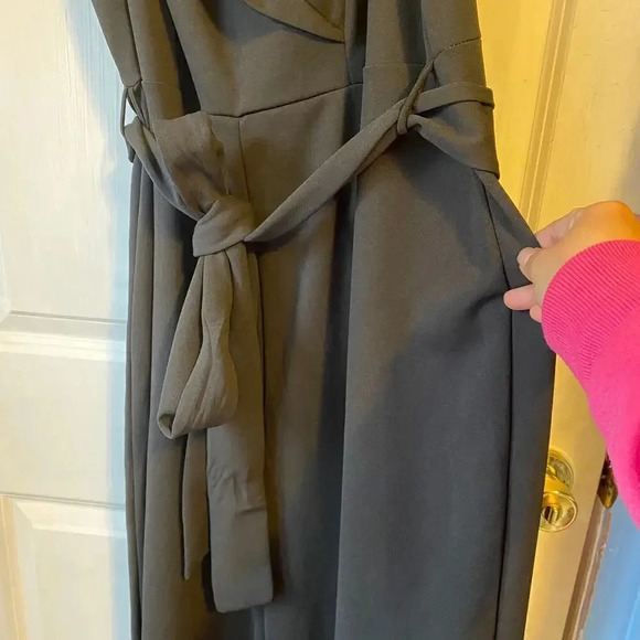 Find me plus Wide Leg Stretch Casual Black Jumpsuit Women Plus Size 1X/3X - Picture 8 of 10